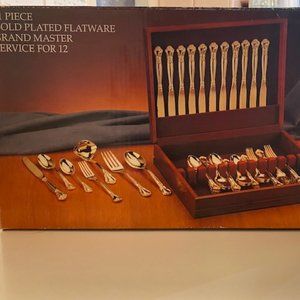 Gold Plated Grand Master Flatware for 12